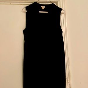 Cute figure flattering  J Crew black dress